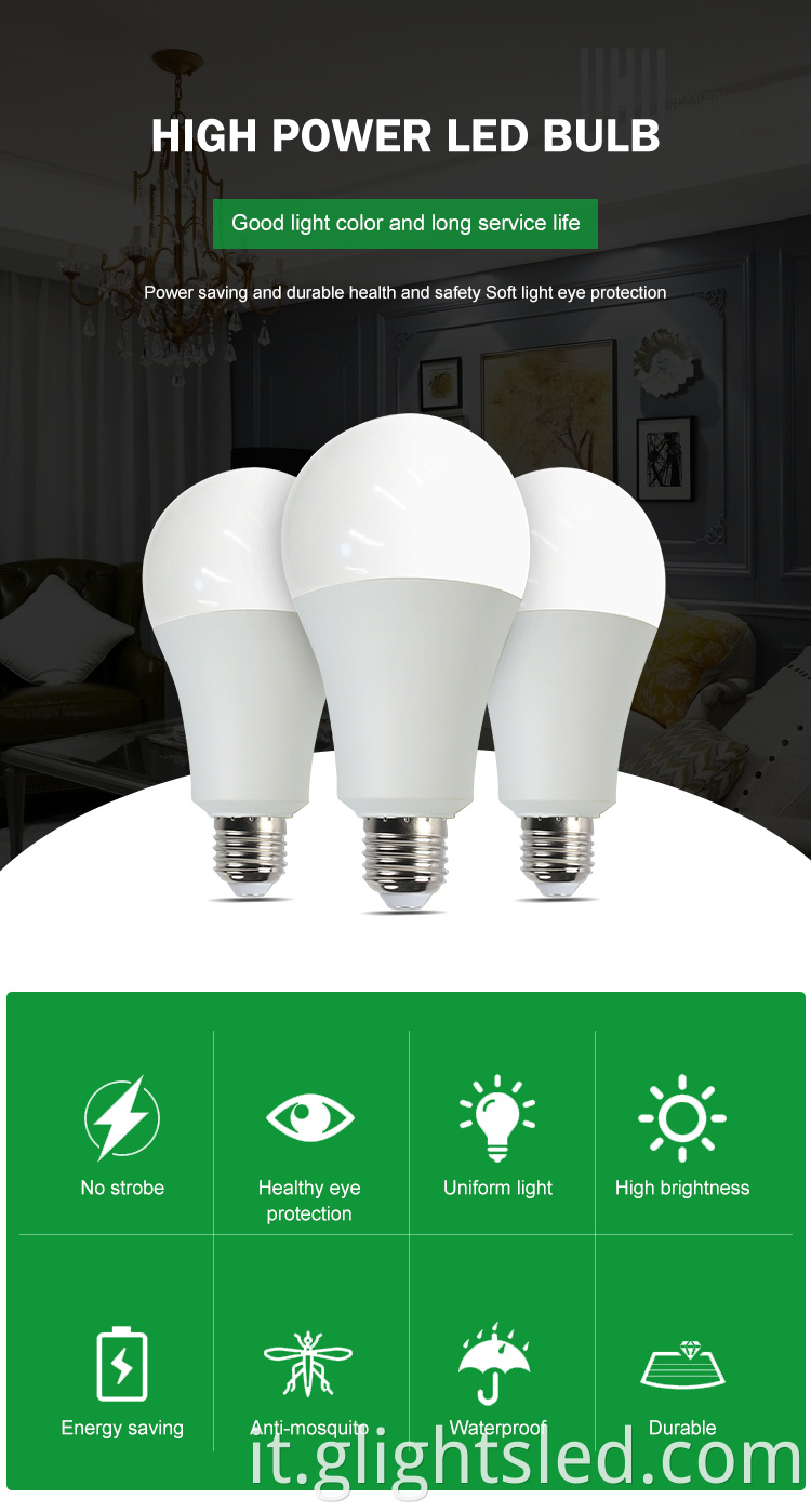 G-Lights Lampadina a LED per interni di buona qualità 3W 5W 7W 9W 12W 15W 18W 24W